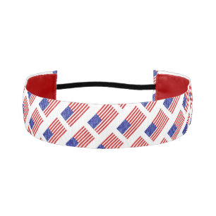 American Flags Olympic Games Sports Patriotic Fun Athletic Headband