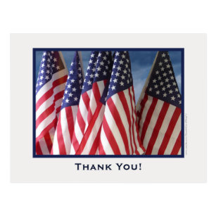 212+ American Flag Thank You Cards | Zazzle