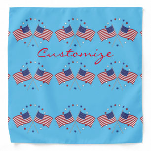 American Flags Thunder_Cove Patriotic 4th of July Bandana