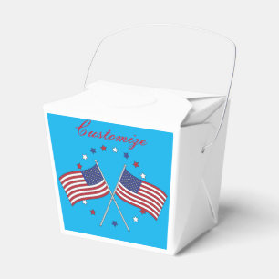 American Flags Thunder_Cove Patriotic 4th of July Favor Boxes