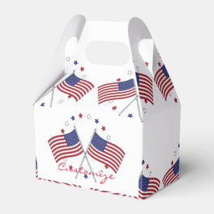 American Flags Thunder_Cove Patriotic 4th of July Favor Boxes