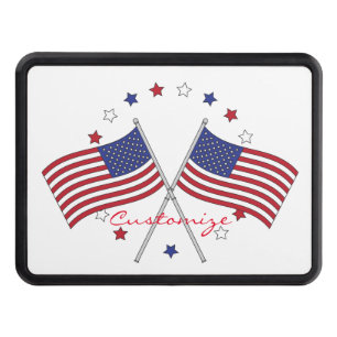 American Flags Thunder_Cove Patriotic 4th of July Hitch Cover