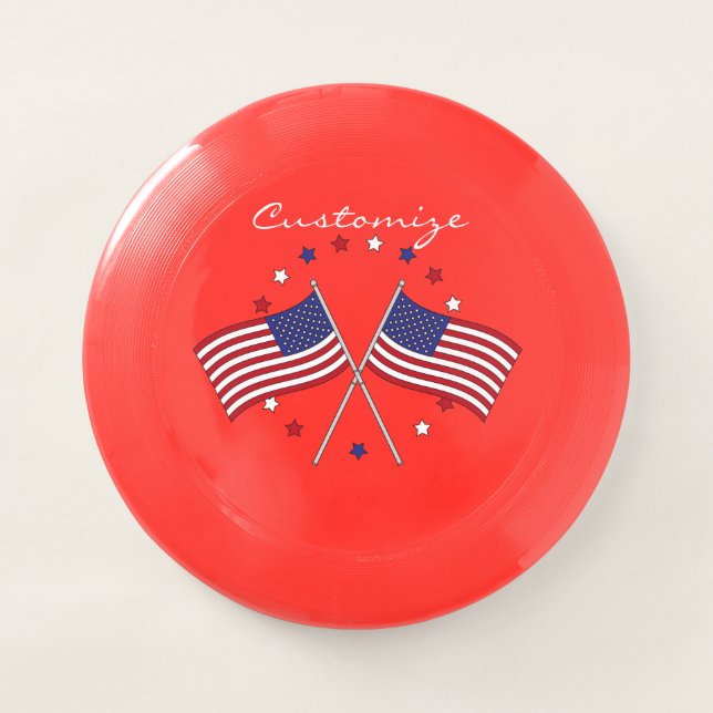 American Flags Thunder_Cove Patriotic  Wham-O Frisbee (Front)