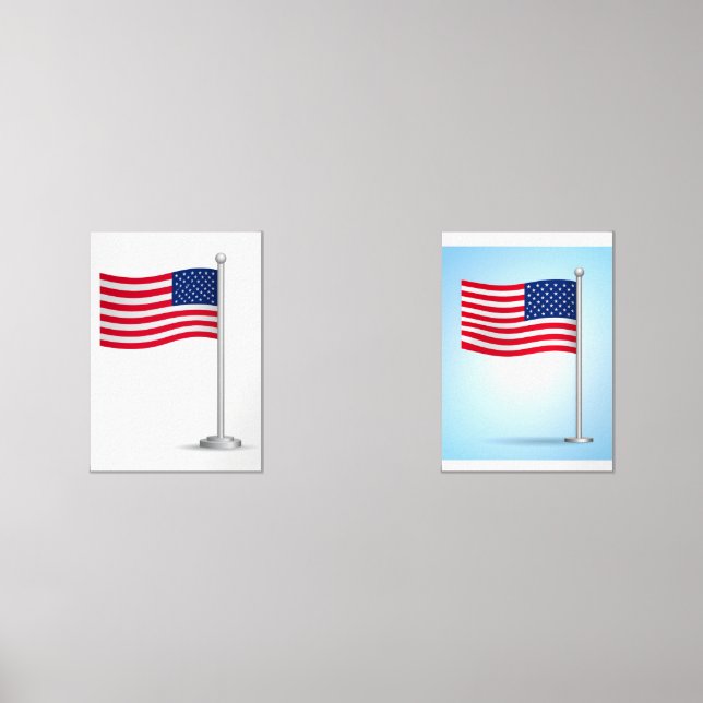 american flags wall art sets (Front)