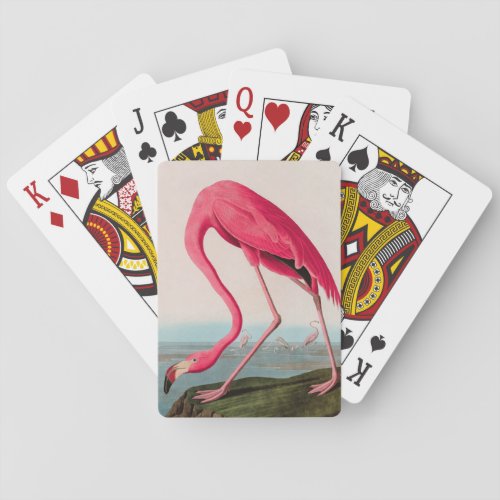 American Flamingo Birds of America Audubon Print Playing Cards