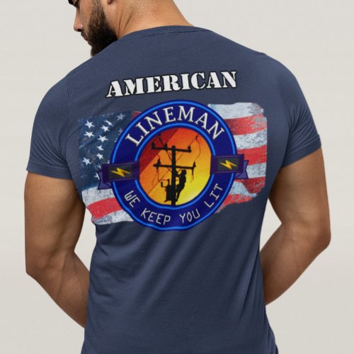AMERICAN  FLORIDA ANY STATE LINEMAN  T_Shirt