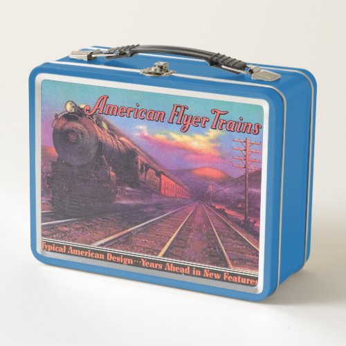 American Flyer Trains  Metal Lunch Box