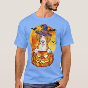 American Fohound Witch Pumpkin Halloween Dog Lover T-Shirt