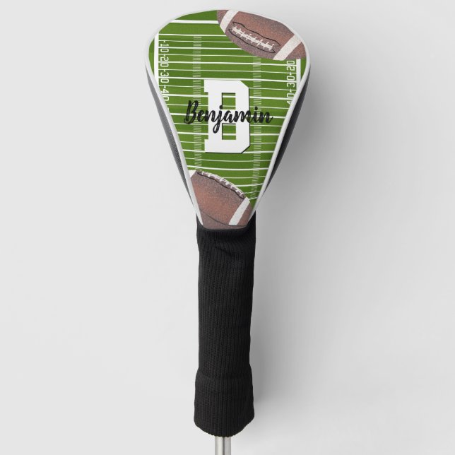American Footbal Fans Driver Golf Head Cover (Front)