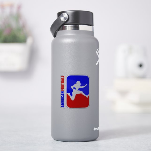 American football | 3"x 3"- Glossy Transparent Sticker (HydroFlask)
