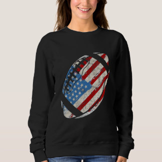 American Football 4th July American Flag Patriotic Sweatshirt