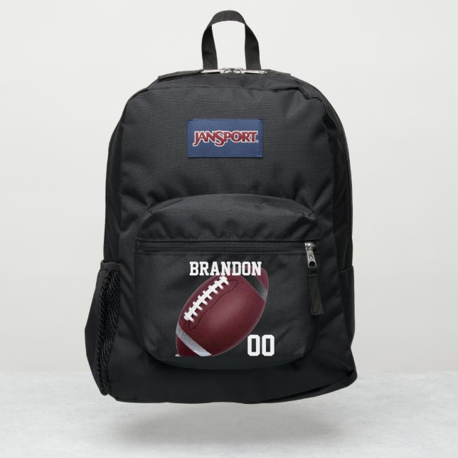 American football Backpacks sporty back to school (Front)