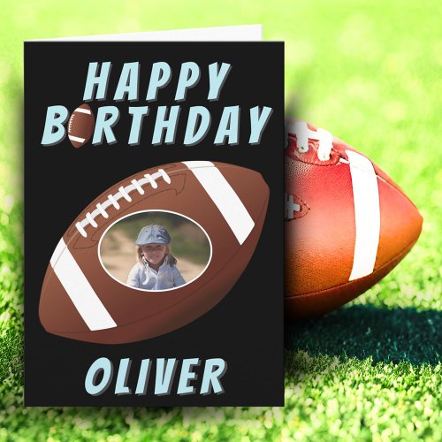 American Football Ball Birthday Boy Photo