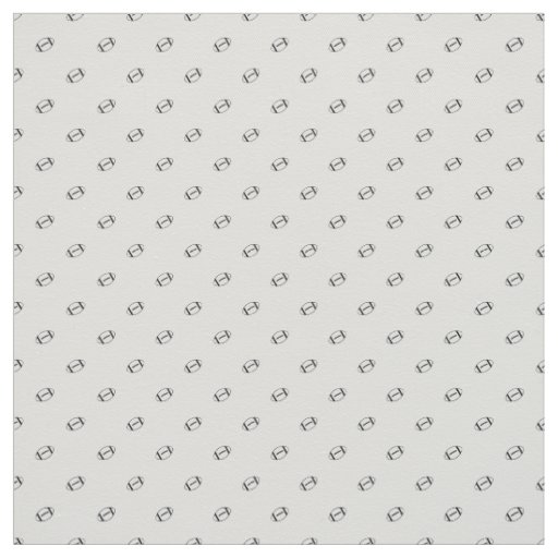 American Football Ball Motif Print Pattern Fabric