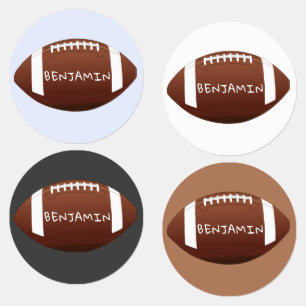 American Football Ball Sports Name Kids' Labels
