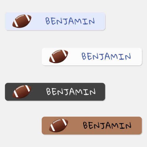 American Football Ball Sports Name Kids Labels