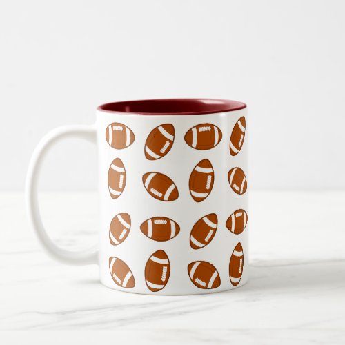American Football Balls Two_Tone Coffee Mug