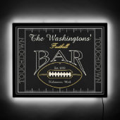 American Football Bar LED Sign for Man Cave (Front)