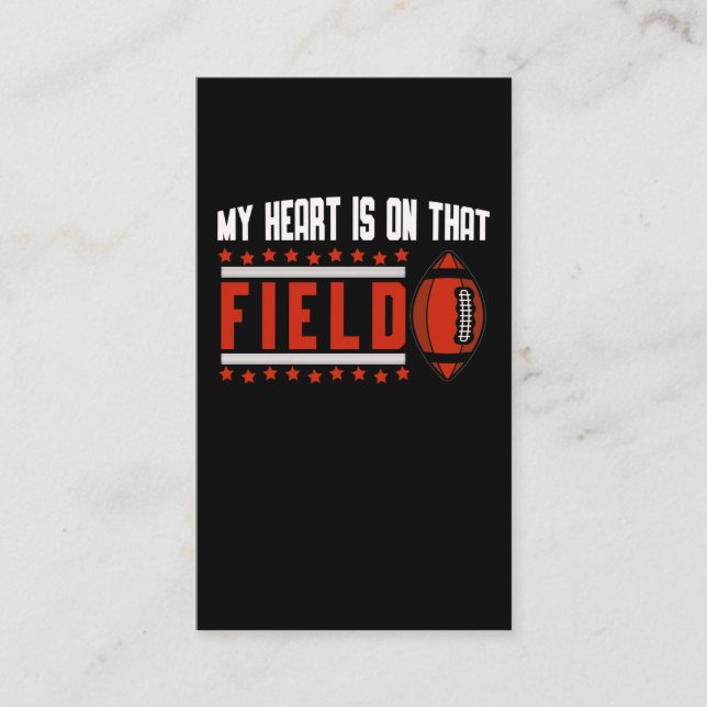 American Football Boyfriend Girlfriend Business Card (Front)
