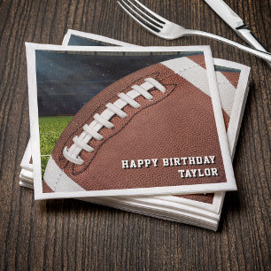 American Football Boys Happy Birthday Party Napkins