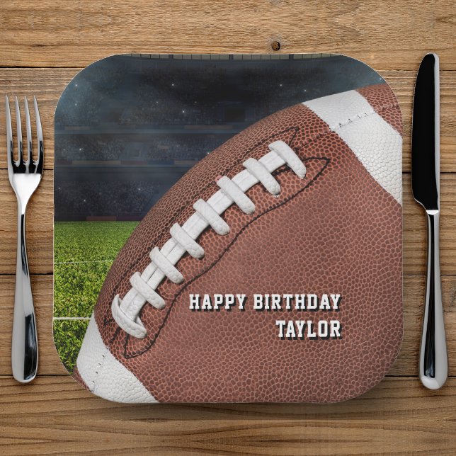 American Football Boys Happy Birthday Party Paper Plates (American Football Boys Happy Birthday Party Paper Plates
)