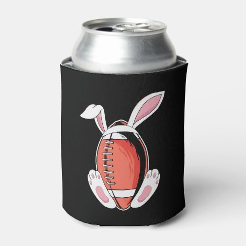 American Football Bunny Ears Easter Sport Can Cooler
