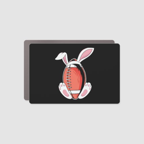 American Football Bunny Ears Easter Sport Car Magnet