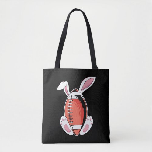 American Football Bunny Ears Easter Sport Tote Bag