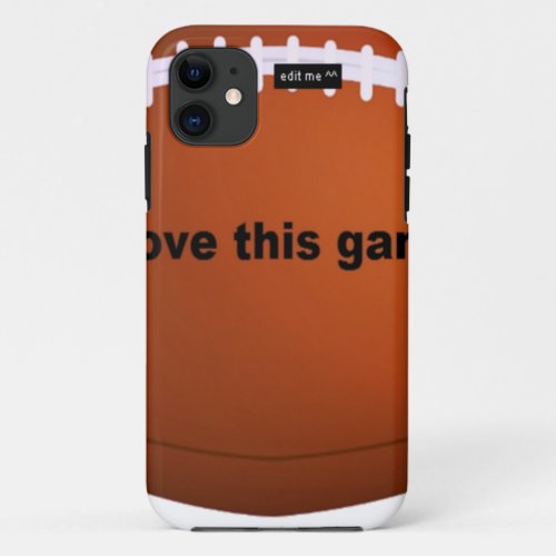 American football iPhone 11 case