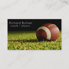 American Football Coach Or Player Business Card at Zazzle