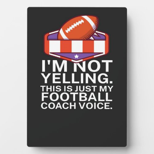 American Football Coach Plaque