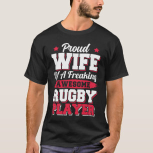 American Football  Coach Rugby Player Wife T-Shirt