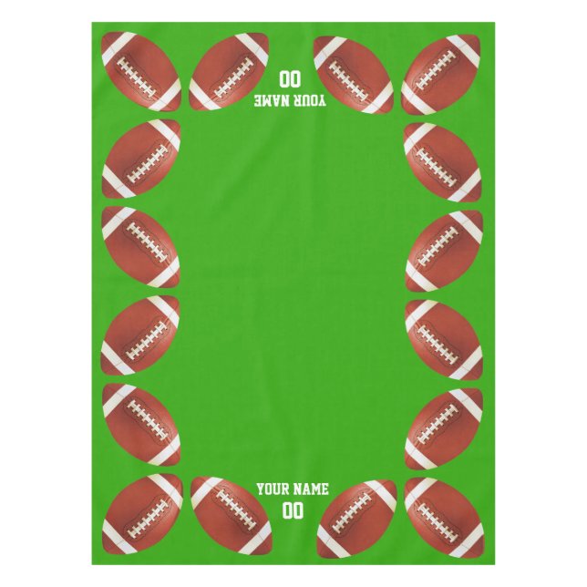 American Football Custom Tablecloth (Front)