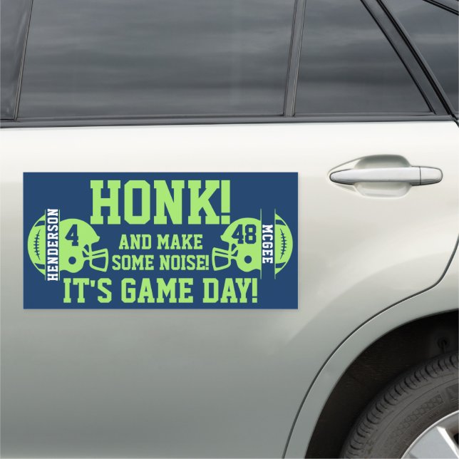 American Football Customized Game Day Car Magnet (In Situ)