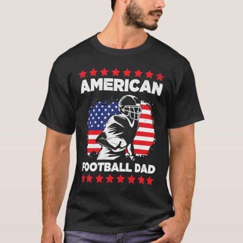 American Football Dad Quaterback Kicker For Men Wo T_Shirt