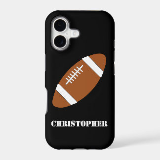 American Football Design Just Add Name iPhone 17 Case
