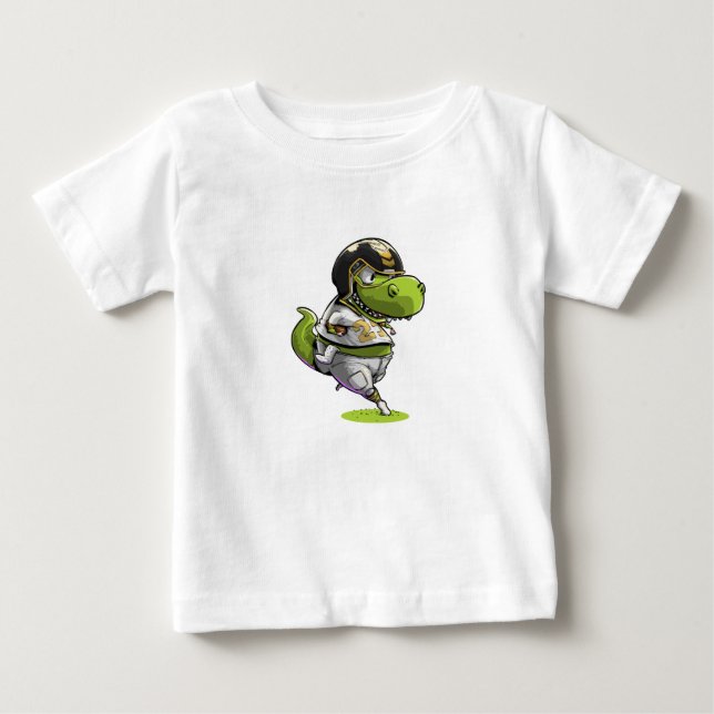American Football Dinosaur Tyrannosaurus Rex Baby T-Shirt (Front)
