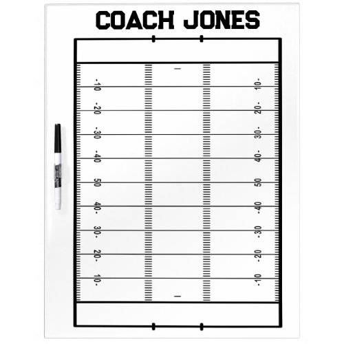 American football dry erase board