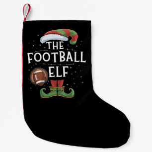 American Football Elf Family Matching Christmas  Small Christmas Stocking