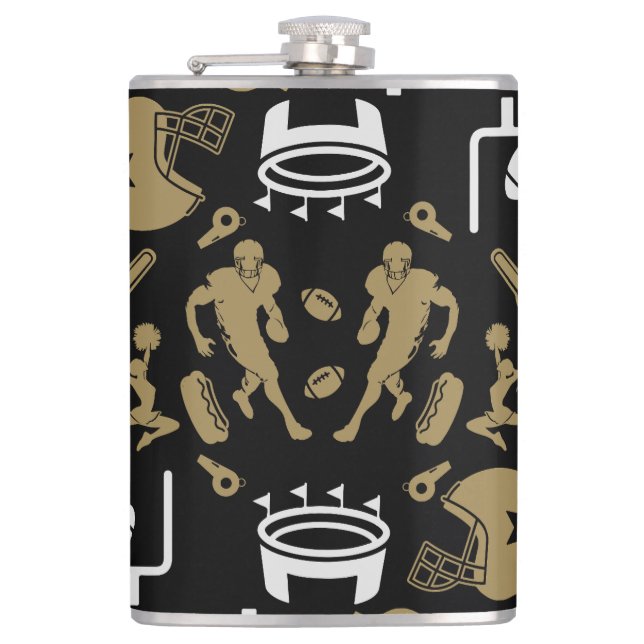 American Football Fan  Flask (Front)