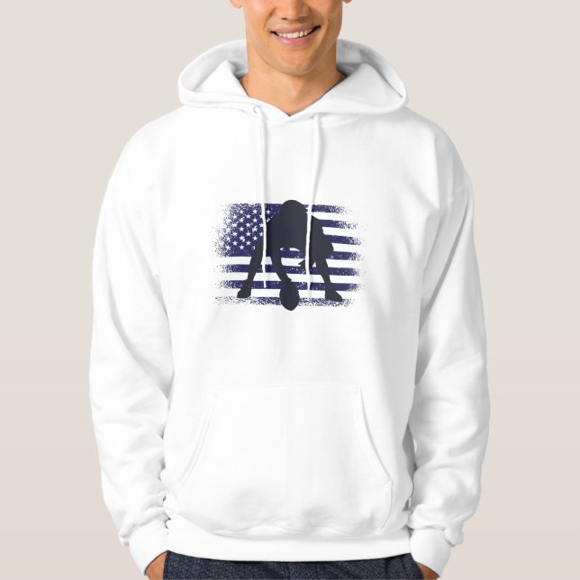 American Football Fan Jersey Shirt USA Flag (Front)