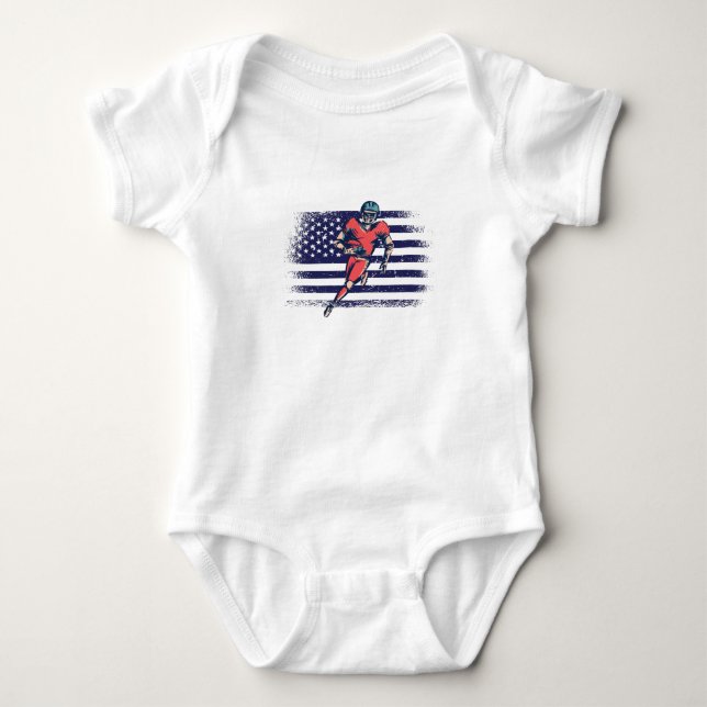 American Football Fan Jersey Shirt USA Flag (Front)