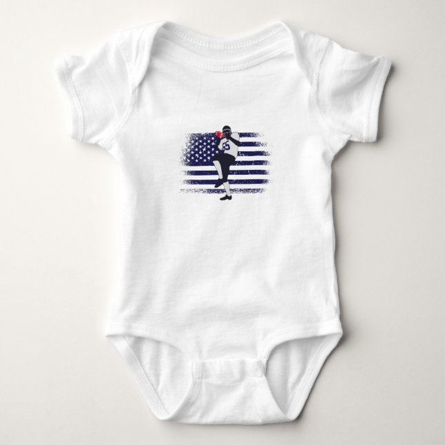 American Football Fan Jersey Shirt USA Flag (Front)