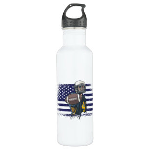 American Football Fan Jersey Shirt USA Flag Stainless Steel Water Bottle
