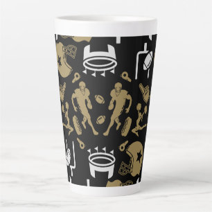 American Football Fan  Latte Mug