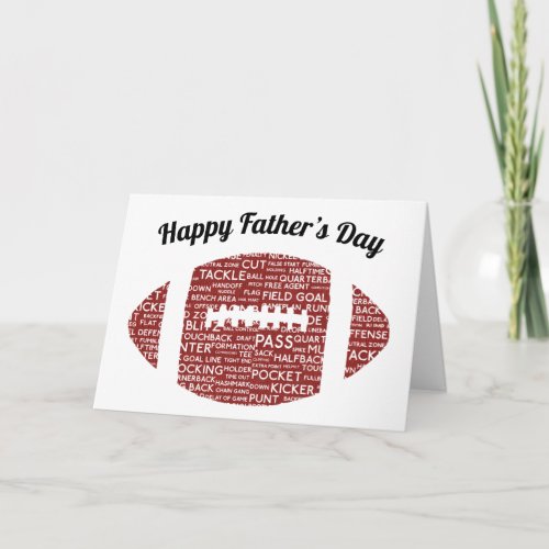 American Football Fatherâs Day Card