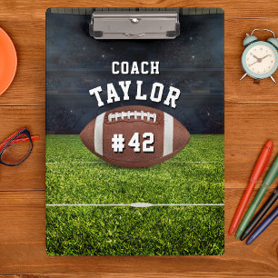 American Football Field Coach Clipboard