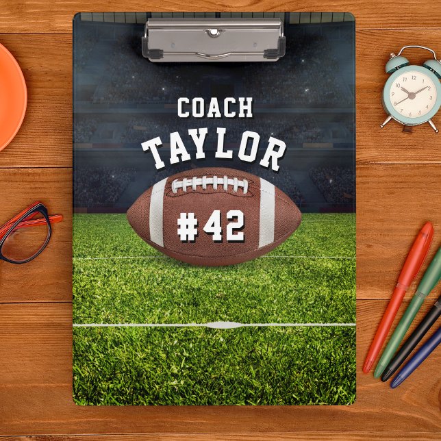 American Football Field Coach Clipboard (american football coach clipboard)