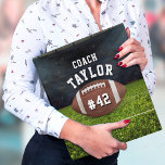 American Football Field Coach Playbook 3 Ring Binder<br><div class="desc">American football field binder for a coach with customizable name and team player number.  Great for sports fans,  men and boys.</div>