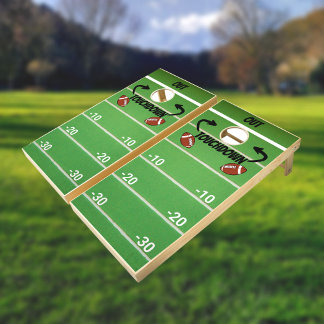 American Football Field Cornhole Set
